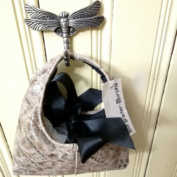 Lisa Drader-Murphy Exotic Leather Mini Hobo - Picture 1 of 6